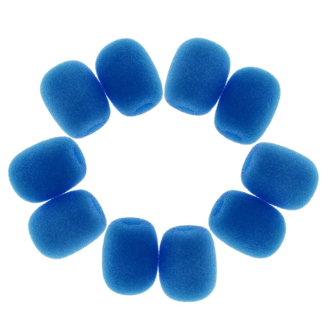 De 10 Micros de Studio Pratiques en Mousse Éponge Bleu