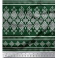 thumbnail image 3 of Soimoi Cotton Voile Fabric Geometric Panel Print Sewing Fabric Yard 56 Inch Wide, 3 of 3
