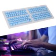 thumbnail image 1 of Custom Keycaps 132 Keys, Thai Keycaps OEM Keycaps 132 Keycaps Set, Translucent DIY Thai Keyboard Keycaps Replacement for 61 62 64 68 84 87 104 108 Mechanical Keyboards, 1 of 7
