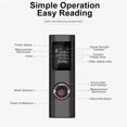 thumbnail image 2 of 40/60/80m Portable Mini Telemetre Laser Rangefinder Diastimeter Digital Laser Range Finder Rechargeable Laser Distance Meter (40M), 2 of 6