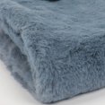 thumbnail image 4 of Winter Furry Plush Neck Warmer Solid Color Windproof Buttons Circle Loop Scarf Neckerchief winter gloves Blue, 4 of 7