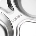 thumbnail image 2 of 304 Stainless Steel Divided Food Plate Cartoon Shape Lunch Dinner Food Tray for Kids, 2 of 5