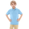 thumbnail image 1 of Enfants Polo pour Garçons Bleu Ciel Chemises d'Uniforme pour Garçons Chemise à Manches Courtes pour Garçon Chemise de Rugby Tenue pour Garçons 10-11 Ans, 1 of 5