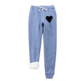 thumbnail image 1 of vdgthytj Women Winter Warm Fleece Pants Cute Print Drawstring Elastic Waist Sweatpants Plus Size Lounge Trousers, 1 of 3