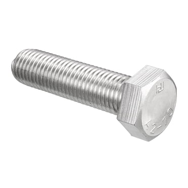 Unique Bargains Hex Screw Bolt, Metric M16x60mm 304 Stainless Steel 4.8 Grade Fully Threaded Hexagonal Screw Bolts 1 PCS