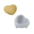 thumbnail image 4 of S/M/L Grid Heart Silicone Candle Mold Handmade 3D Love Shape Aromatic Soap R1F1, 4 of 7