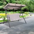 thumbnail image 4 of Costway Swing Top Cover Canopy Replacement Porch Patio Outdoor 75''x52'', 4 of 10