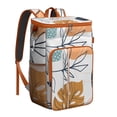thumbnail image 1 of Abstract Vintage Floral Insulated Cooler Backpack - 20L Soft Cooler Bag, Hippie Retro Style, 1 of 6