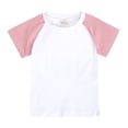 thumbnail image 4 of FAOWME Ensemble de Survêtement 2 Pcs pour Enfants Garçons Filles Été T-Shirt à Manches Courtes Col Rond avec Short Rose 7-8 Ans, 4 of 5
