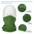 thumbnail image 4 of Unique Bargains Cache-Cou, Lot de 4 Foulards Respirants et Rafraîchissants pour le Visage pour le Cyclisme et la Course, Vert Armée, 4 of 7