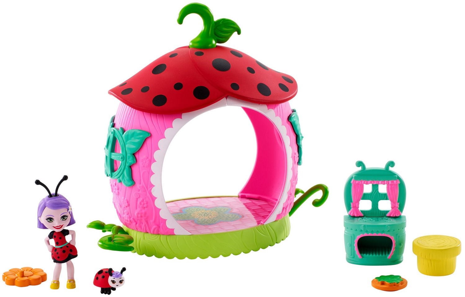 Enchantimals Teeny Kitchen Playset with Ladelia Ladybug Doll