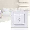 thumbnail image 3 of MYG ABS Plastic Panel Home Door Bell Wall Push Button Doorbell Switch White, 3 of 6