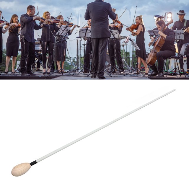 Lightweight Conductor , Maple Handle With Fiberglass Shaft, Ideal For Orchestra, Choir, Symphonies