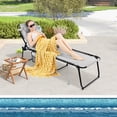 thumbnail image 4 of Costway Chaise Longue Pliante de Patio Portable avec Dossier Réglable, 4 of 10