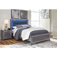 thumbnail image 4 of Signature Design by Ashley Lodanna Tufted Full Queen LED Panel Headboard in Gray, 4 of 4
