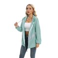 thumbnail image 3 of Liquidation! Veste Fine de Printemps pour Femmes Mode Veste Imperméable Manteau Isolé Coupe-Vent Extérieur Noir 2TG, 3 of 11