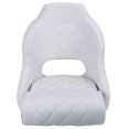 thumbnail image 2 of NORTHCAPTAIN Premium Captains Bucket Seat Sports Flip Up Boat Seat with Seat Cover,White, 2 of 6