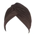 thumbnail image 1 of MesaSe Unisex Solid Color Hat Headwrap Twist Ruffle Caps Chemo Beanies Headwear Gift, 1 of 10