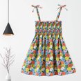 thumbnail image 2 of XZNGL Robe d'Été pour Filles Été Tout-Petits Bébés Filles Robe Sans Manches à Bretelles Imprimé Graphique Vêtements pour Enfants, 2 of 9