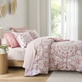 thumbnail image 2 of Regency Heights Full Size Comforter Set, 9-Piece Bed in a Bag Full, Pink Bedding Comforter Set with Comforter, Flat Sheets, Fitted Sheets with Side Pockets, 2 of 9
