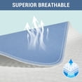 thumbnail image 3 of Hitime Heavy Absorbency Quilted Waterproof Underpads for Bedwetting Incontinence 4-Layer Washable Pads Size 34"x36" 2 Pack, 3 of 11