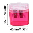 thumbnail image 3 of Tyidzon Transparent Pencil Sharpener School Supplies Candy Color Pencil Planer, 3 of 5