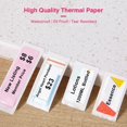 thumbnail image 4 of Thermal Printing Label Paper Barcode Price Size Name Blank Labels Waterproof Tear Resistant 14*30mm 210sheets/roll for Home Organizer Supermarket Store Catering, 4 of 7