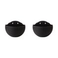 thumbnail image 2 of Youkk Easy To Install Double-layer Plastic Flowerpot For Walls Drainage Flower Pot Black 2Set, 2 of 6