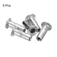 thumbnail image 3 of Unique Bargains M6 Multi Grip Rivet Nuts, 5pcs Flat Head Threaded Insert Nut 304 Stainless Steel Plus Nuts, 3 of 5