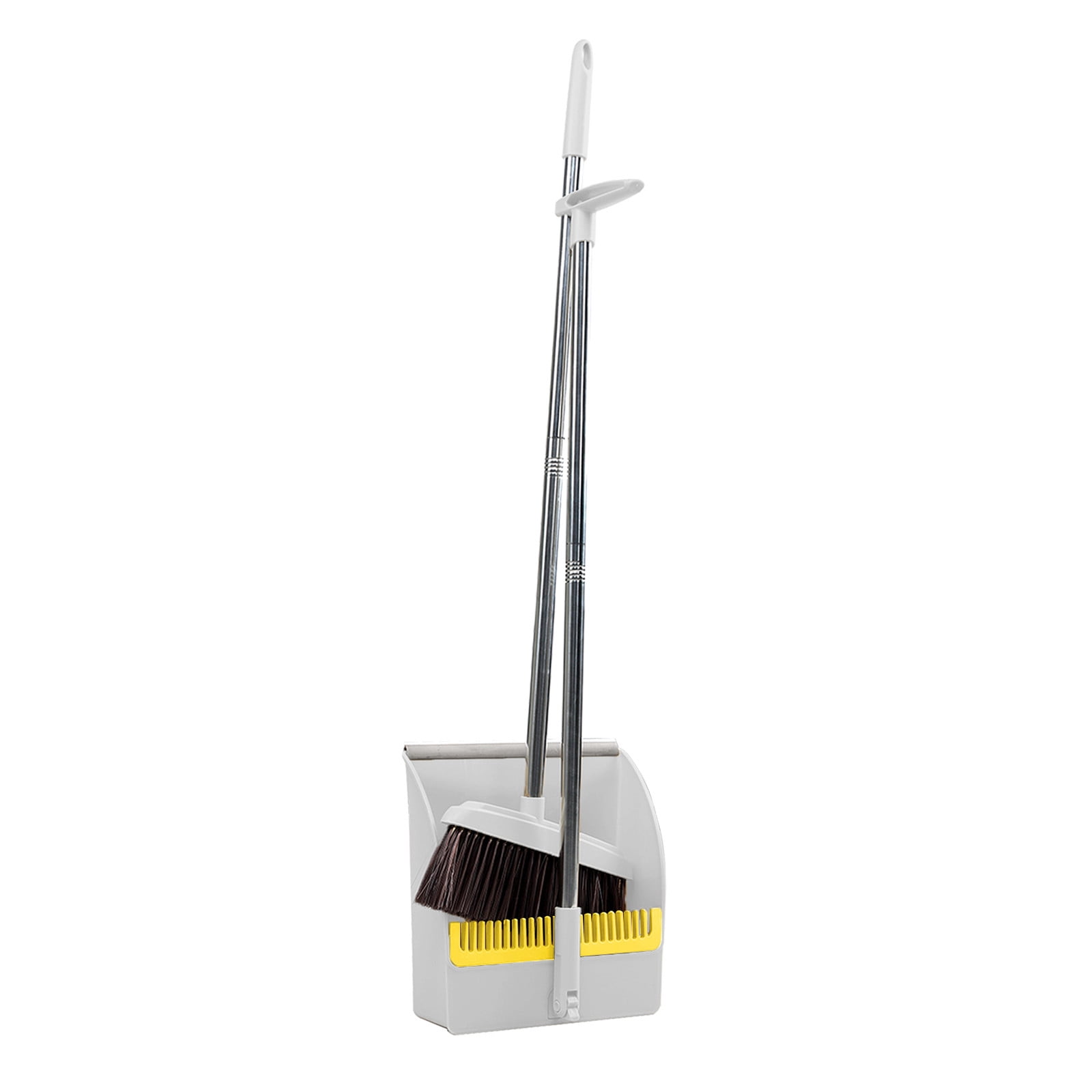 Birdeem Brooms and Dustpan Set for Home,Brooms and Dustpan Set, Brooms Dustpan Set, Brooms and Dustpan Combo for Office, Stand Up Brooms and Dustpan