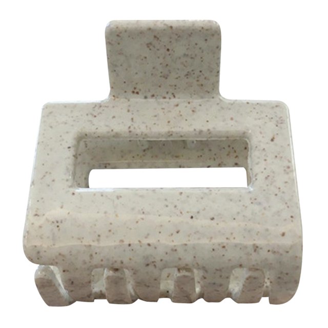 French Hair Claw Clip Retro Solid Color Rectangle Hair Clamp Hollow Hair Claw