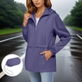 thumbnail image 2 of Women's Rain Jacket 2025 - Waterproof Lightweight Hooded Windbreaker Packable with Pockets, 2 of 8