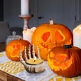 thumbnail image 3 of Skeleton Candlestick Decoration Ghost Festival Horror Decoration Skeleton Candlestick Suit Skeleton Hand, 3 of 9