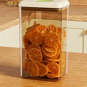 Birdeem Plastic Storage Bins, Plastic Storage Bins, Push-Button Airtight Container Plastic Food Storage Canister Dry Food Dispenser Jar Grain Storage Bin, Food Storage Containers
