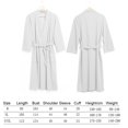 thumbnail image 4 of kurtrusly Peignoir Femme Absorbant l'Eau Peignoir Gaufré Uni Robe de Spa Maison Robe de Nuit, 4 of 8