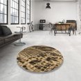 thumbnail image 4 of Ahgly Tapis Rectangulaire Lavable en Machine Intérieur Transitionnel Marron, 5 Pieds x 7 Pieds, 4 of 7