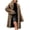 Grey, variant on RXMEKW Faux Fur Jacket for Women Winter Warm Long Sleeve Turn-Down Collar Coat Outerwear Casual and Party Wear