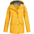 thumbnail image 1 of Women’s Waterproof, Softshell Rain Jacket, Outdoor, Breathable, Packable, Transition, Lightweight Jacket with Hood for Spring, Autumn, Hiking, Trekking, Cycling, 1 of 4