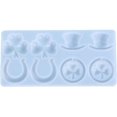 thumbnail image 1 of Resin Charm Molds St. Patricks Day Silicone Shamrock Earring Casting Molds Pendant DIY, 1 of 5