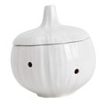 thumbnail image 4 of Ceramic Garlic Keeper Garlic Container Saver with Lids Canister Collection Round White, 4 of 8