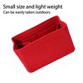 thumbnail image 3 of Ruiboury Felt Insert Make Up Bag Portable Multi-pockets Large Capacity Cosmetic Storage Organizer Inner Accessory for Home Bathroom 26x13x14cm, 3 of 4