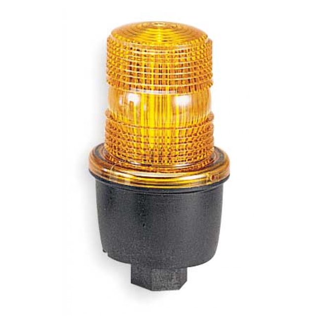 Federal Signal Low Profile Warning Light, Strobe, Amber