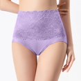 thumbnail image 1 of XZNGL Womens Underwear High Waisted Breathable Lace Trimmed Solid High Waisted Triangular Underwear for Women High Waist Underwear Women Underwear High Waist Womens High Waisted Underwear, 1 of 4
