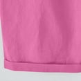 thumbnail image 4 of Pisexur Womens Shorts Solid Color Linen Shorts Adjustable Drawstring Elastic Waist Short Pants Summer Casual Knee Length Shorts Fashion Loose Oversized Bermuda Shorts with Pockets,S-5XL, 4 of 6