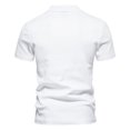 thumbnail image 4 of Birdeem Mode Hommes Décontracté Slim Col Rabattu Couleur Unie Manches Courtes T-Shirt Hauts Blouse, 4 of 8