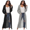 thumbnail image 5 of Women‘s Lightweight Long Sleeve Cardigan Sweaters Irregular Split Open Front Thin Knit Sweater with Pockets, 5 of 5