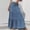 Blue, variant on Amzcrzy Skirts for Women Trendy Button Jean Skirt Casual Low Rise Maxi Skirt Comfy Flowy Tiered Denim Skirt Long Skirts for Women M