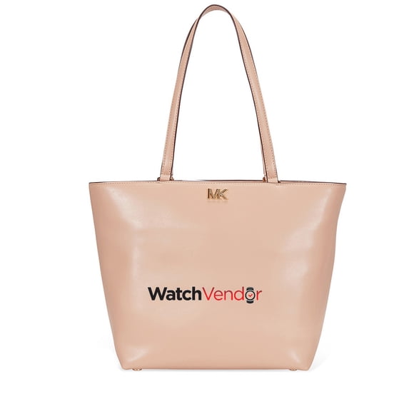 Michael Kors Mott Medium Leather Tote - Oyster