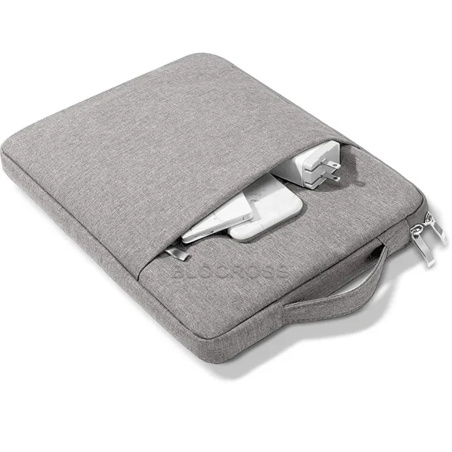Handbag Sleeve Case for Samsung Galaxy Tab A9 Plus 11 Inch S9 FE 10.91 S9 S8 S7 11'' Tablet Storage Bag Pouch Cover with Pockets Light Grey A9 Plus 11 Inch