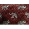 thumbnail image 4 of oneOone Cotton Silk Fabric Elephant Block Decor Fabric Printed BTY 42 Inch Wide, 4 of 4